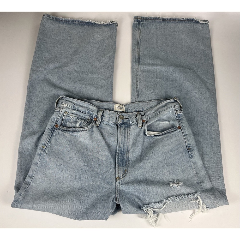 Citizens of Humanity Paloma Baggy Jeans Siesta Blue Women's Sz 30 $228